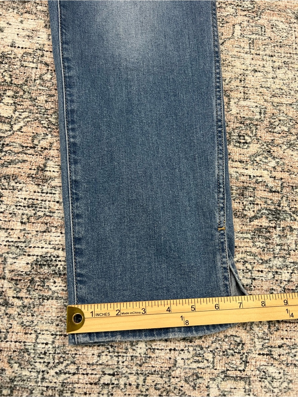 GAP Vintage Slim Jeans Women’s 18 Mid Rise Split Hem Ankle Light Wash Denim - Picture 8 of 14